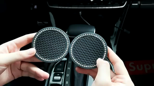 Car Cup Holder Mat Pad Anti Slip Mat Non Slip Mat Organizer Mat Drink Holder Pad Mat Car Slot Mat Insert Rhinestone Coaster Car Storage Organiser Mat Cup Accessories Axia Myvi Saga Persona bezza iriz aruz viva alza wira X50 X70 Ativa Vios City
