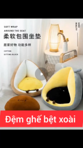 Ghế nhồi bông ghế lười tựa lưng bọc nhung cao cấp size to chọn mầu - Thingkids