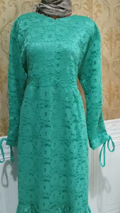 (SIZE L XL XXL 5XL) maxi marimar bahan brukat lapis furing