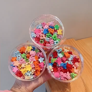 Hộp 100 chiếc kẹp tóc càng cua mini xinh cho bé (mix nhiều mẫu trong 1 hộp)