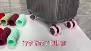 【Ready Stock】8Pcs/set Luggage Wheel Protector Suitcase Wheels Ring Rubber Ring Protector Luggage Wheel Cover