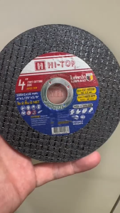 50 แผ่น ใบตัดเหล็ก ใบตัดสแตนเลส HI-TOP 4 นิ้ว หนา 1มม. รูเพลา 16 มม. แผ่นตัด 4 นิ้ว CD-4210B