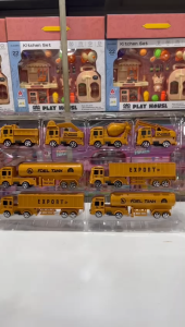 Mainan Anak Mobil Mobilan Truk Konstruksi Kontainer Tangki Molen Beko Traktor