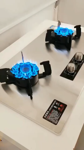 🔥dapur masak🔥CHRIS OPAICN 9KW+9KW flip stove 304 Stainless Steel Gas Stove Build-In / Tabletop Timer Flip Gas Cooker 翻盖定时灶 煤气炉