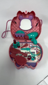 2in1 Cute Animal Pretend Play Playset Bag Fast Food Supermarket Chef Cosmetic Doctor Dessert Toy 便携式玩具包包套装 *READY STOCK*