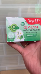 [COMBO 3 BÁNH] Xà Bông Cục Gervenne 120g – Sạch Khuẩn Dưỡng Ẩm Hương Nước Hoa – 3x120g
