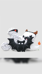 หมอนอิง ตุ๊กตาไดคัท Halloween ตกแต่งงานHalloween ด้านในยัดด้วยใยสังเคราะห์ ไม่ทำให้อับชื้น หมอน ตกแต่งห้องนอน เทศกาลฮาโลวีน