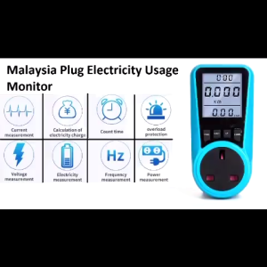 Heeman4u Power Meter Energy Monitor Plug Malaysia Plug Electricity Usage Power Monitor l Power measurement Socket