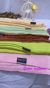 HIJAB SEGI EMPAT PARIS JADUL UK 110 X 110 KERUDUNG SEGI EMPAT POLOS AZARA