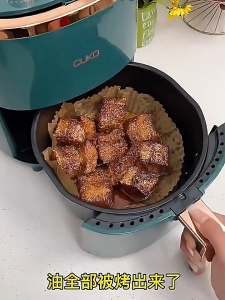 100pcs Useful Air Fryer Baking Oil-proof and Oil-absorbing Paper for Household Barbecue Plate Food Air Fryer Paper