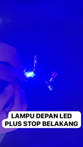 Paket Lampu LED Depan H6 2 Sisi & Lampu Stop Belakang 30 Mata LED Universal Bebek MJ55