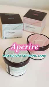 Mặt Nạ Đất Sét Băng Lạnh Thu Nhỏ Lỗ Chân Lông Và Điều Tiết Dầu Thừa Aperire Spa Relief Be Frozen Pore Mask 120g (XANH)