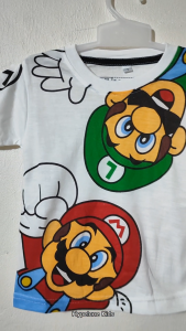 Baju Kaos Distro Anak Laki-laki Karakter Mario Keren Import 1-10 Tahun - Hypelane