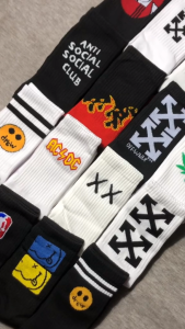 Kaos Kaki Oldschool Motif Skate Merk Panjang Premium - Hosela Project