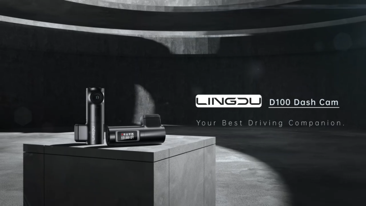 Lingdu D100 เครื่องบันทึกการขับขี่ 2K WIFI GPS กล้องติดรถยนต์พร้อมหน้า ...