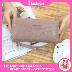 iFASHION 1338 Women Trendy Long Purse Wallet Phone Zip Zipper Wanita Beg Duit Panjang Dompet Besar Perempuan