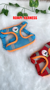 Pawsitive Vibes Rompi Anjing Kucing - Tali Harness Anjing Kelinci Pengikat Reflektif Harness Kucing Murah - Rompi Glow In The Dark Harness Bahan Mesh Lembut Dengan Busa Untuk Anjing Kucing Ukuran Kecil Sedang