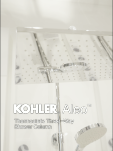 KOHLER Aleo 3-Way Shower Column with Rainduet Multifunction Handshower Rain Shower and Spout - Matt Black Round Rainhead K-26241T-4-BL / Rectangle Rainhead K-26245T-4-BL Kohler Aleo 3 Way - Lazada