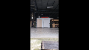 Hatton Mobile Partition With Roller Caster | PVC Decorative Laminate | Movable Partition | Space Dividers | Pasang Siap|