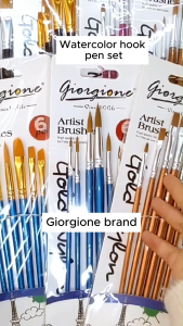 bside.ph 6/12 pcs High Quality Professional Neon Colored Artist Brush