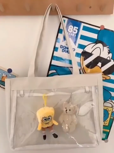 กระเป๋าใส่แท่งไฟ กระเป๋าผ้าไปคอนเสิร์ต กระเป๋าผ้า มี 2 ด้าน ใส ทึบ มองไม่เห็นด้านใน ita-bag