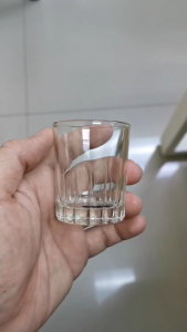 ( 1 โหล ) แก้วเป็กก้นจีบ LG-41