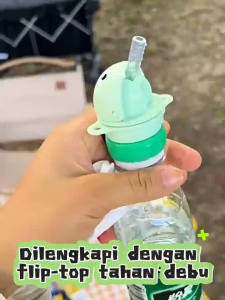 TUTUP BOTOL MINUMAN BAYI ANTI TUMPAH DENGAN SEDOTAN / TUTUP SEDOTAN / TUTUP BOTOL SEDOTAN B438