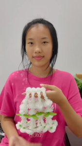 พวงมาลัยดอกมะลิวันแม่ พวงมาลัยดอกมะลิสีขาว ดอกพุด อย่างดี  1พวง ขนาด 17*9 ซม.มาลัยไหว้พระ มาลัยพร้อมส่งสวยๆๆ