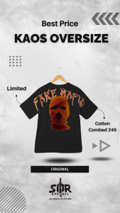 SMR APPAREL - Kaos Oversize Fake Cotton Combed 24s Pria & Wanita