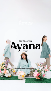 Momiasi Ayana Blouse Ruffle - Kaos Busui Oversize Ruffle