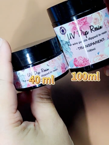 40/100ML UV Dip Resin Lem Resin Celup Resin UV DIY Tidak Berbau Cairan Pembuat