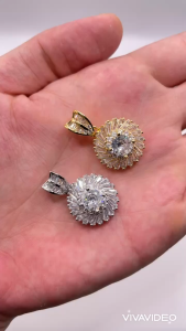 Mặt dây chuyền titan đính đá Mặt vòng cổ sang trọng dùng để đi tiệc chất liệu titan không phai màu mã 12 trangsucmoiluatuoi.RIN