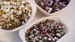 1440pcs Nail Art Rhinestone Flatback Nail Transparent Rhinestones 3D Crystal Nail Art Accessories