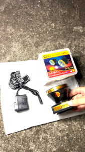 ไฟฉายคาดหัว LED 1000W แสงขาว/แสงเหลือง สองสว่างไกลได้๒กิโลเมตร ส่องสัตว์ส่องกบ ง่ายต่อการพกพา 7300