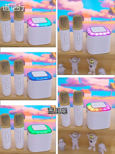 POLVCDG-A1 Loa bluetooth mini karaoke kèm mic Không dây kèm mic háticro Không dây hỗ trợ hiệu ứng âm thanh công suất loa lớn Bass cực chuẩn công suất 5W - Bảo hành 6 Thángloa bluetooth hát karaoke loa mini bluetoothloa hát karao