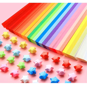 Set 540 Tờ Giấy Xếp Hình Ngôi Sao Năm Cánh Màu Sắc Gradient Sáng Tạo-HAUSE