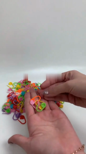 Klik-Beli PAKET ISI 50 PCS Peniti Bahan Plastik Peniti Hijab Pin Rainbow Biting Plastik