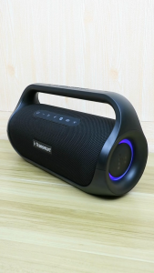 Tronsmart Bang Mini Bluetooth Portable Party Speaker: Exceptional Stereo Sound, SoundPulse® Audio Beat-driven Light Show, Waterproof, 15 Hours of Playtime, Stereo Pairing, Built-in Powerbank, Beat Oriented Wireless Stereo for Indoor & Outdoor Events - VMI Direct