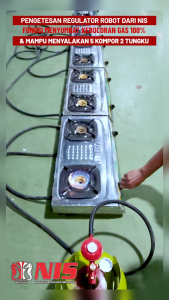 Nis Paket Selang Gas + Regulator Gas Robot