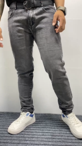 manufacture selling fashion design mens black acid wash Sid skinny denim jeans high quality gray skinny denim acid wash jeans pant for men