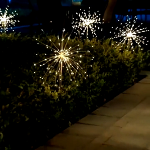 SOHO Solar Christmas Light Outdoor Firework Light for Garden Waterproof Led String Lights for Christmas Wedding Party Outdoor Decorations