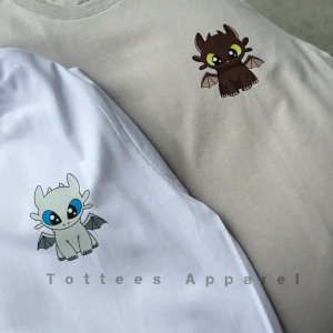 TOTTEES APPAREL | TOOTHLESS DRAGON TSHIRT
