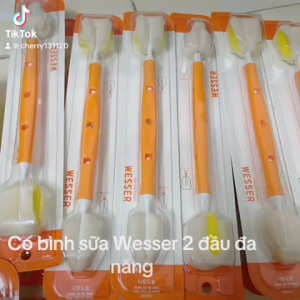 Cây súcCọ rửa  bình sữa đa năng 2 đầuCọ rửa vệ sinh bình sữa đa năng wesser