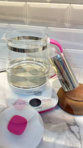 BOLDe Sundbaby Smart Digital Glass Kettle Teko Gelas Digital 1.5 Liter SKL 15 Warna Pink Biru dan Hitam
