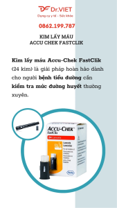 Kim lấy máu Accu Chek FastClik (24 kim)