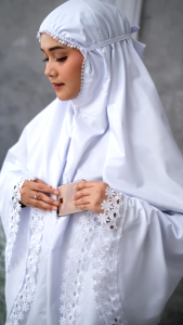 BERGO HIJAB (TANPA BAWAHAN) KERUDUNG INSTAN UMROH DAN HAJI SAKU RESLETING KATUN PREMIUM