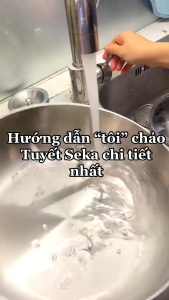 Chảo Inox SEKA Cạn Lòng SK6030 - 5 Lớp Nguyên Khối Size 16cm 22cm 26cm Dùng Cho Mọi Loại Bếp