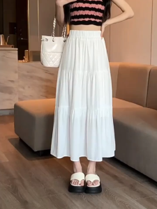 กระโปรงยาว กระโปรงชั้น เอวยางยืด ระบาย3ชั้น เนื้อผ้าอย่างดี #190350