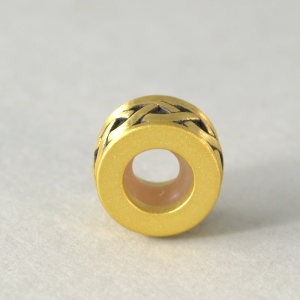 Chow Sang Sang 周生生 XL Charme Noir 999 Gold Charm - Strength 86522C for Men and Women (Bracelet Not Included)