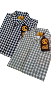 Qaikids Kemeja Anak Motif Kotak untuk  usia 1-12 Tahun  bahan cotton Dealova